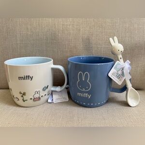 NWT. Miffy Set of Two Mugs, OS
